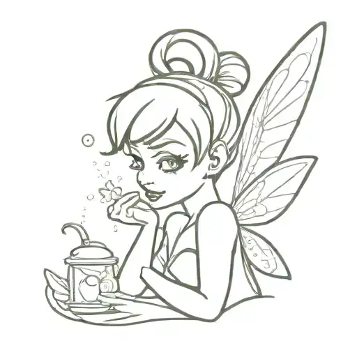 Tinkerbell tattoo design idea
