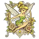 Tinkerbell tattoo design idea