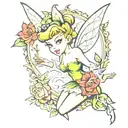 Tinkerbell tattoo design idea