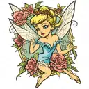 Tinkerbell tattoo design idea