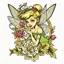 Tinkerbell tattoo design idea