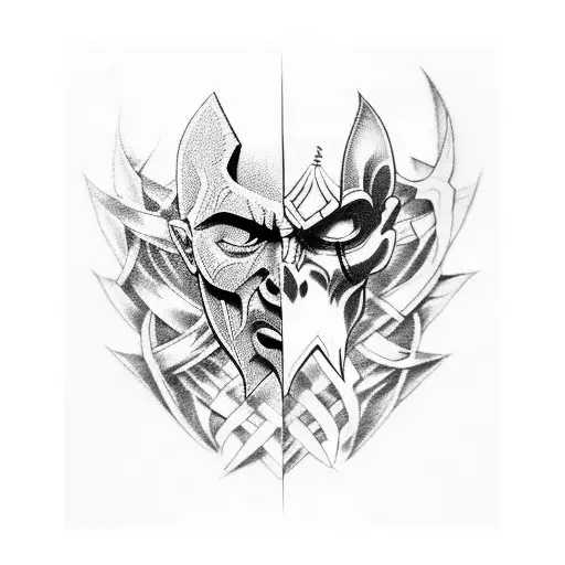 Kratos tattoo design idea
