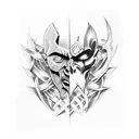 Kratos tattoo design idea