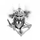Kratos tattoo design idea