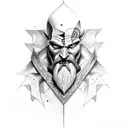 Kratos tattoo design idea