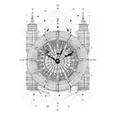 Big Ben under construction  tattoo design idea
