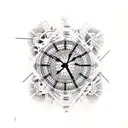 Big Ben under construction  tattoo design idea