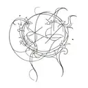 virgo Sagittarius scorpius libra together symbolizing tattoo design idea