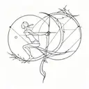 virgo Sagittarius scorpius libra together symbolizing tattoo design idea