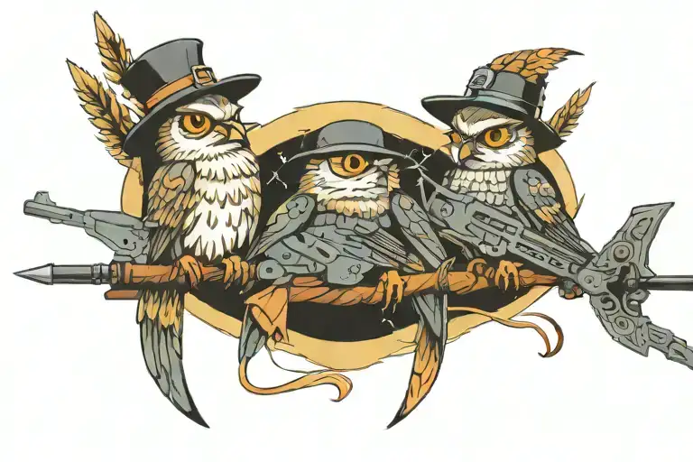 night snipers tattoo design idea