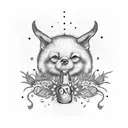 best friends, corona beer, strawberries, cinema, swimming, bridge tattoo design idea