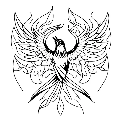 firebird tattoo design idea