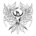 firebird tattoo design idea