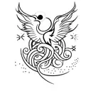 firebird tattoo design idea