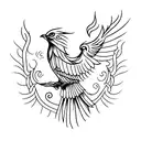 firebird tattoo design idea