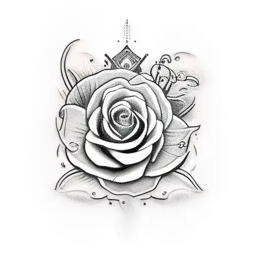 bueatiful women working an small block v8 engine tattoo design idea