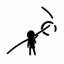 kid with binocular  tattoo design idea