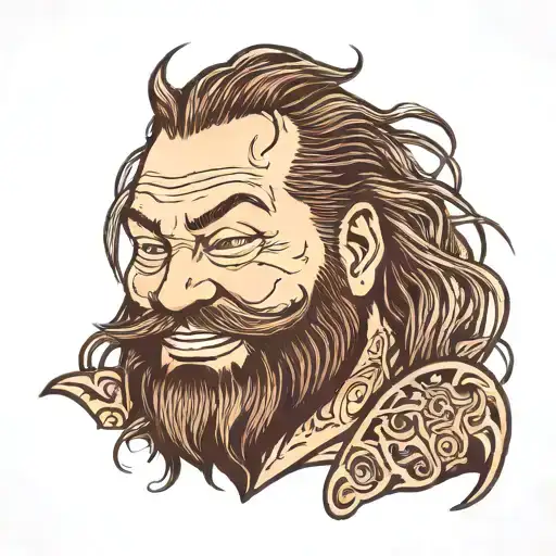 bray Wyatt black ink tattoo design idea
