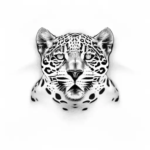 jaguar climbing  tattoo design idea