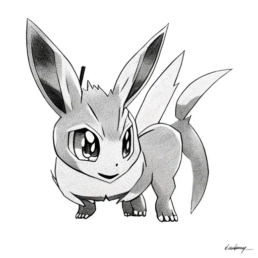 Pokemon Eevee tattoo design idea