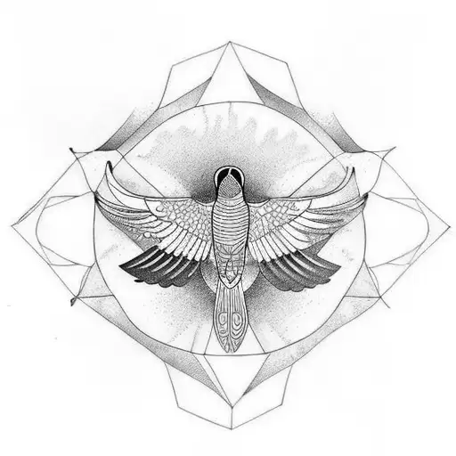 a flying kea tattoo design idea