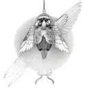 a flying kea tattoo design idea