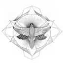 a flying kea tattoo design idea
