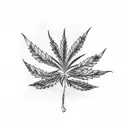 Cannabis tattoo design idea