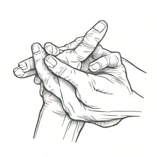 hand holding throat tattoo tattoo design idea