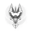 egyptian god khonsu tattoo design idea