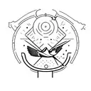 aeroplane and a swallow  tattoo design idea