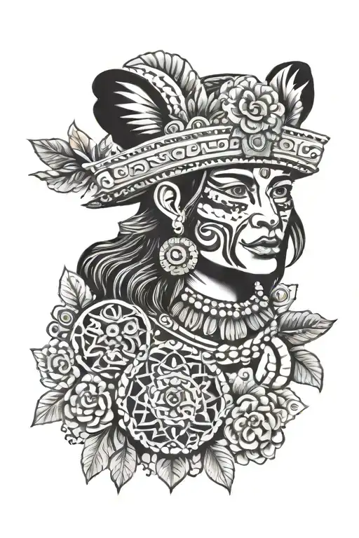 Peru culture travel tattoo design idea