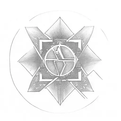 karma and nirvana symbolism tattoo design idea
