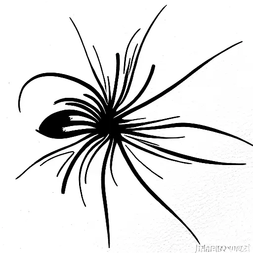 Red Spider Lily, Black widow tattoo design idea