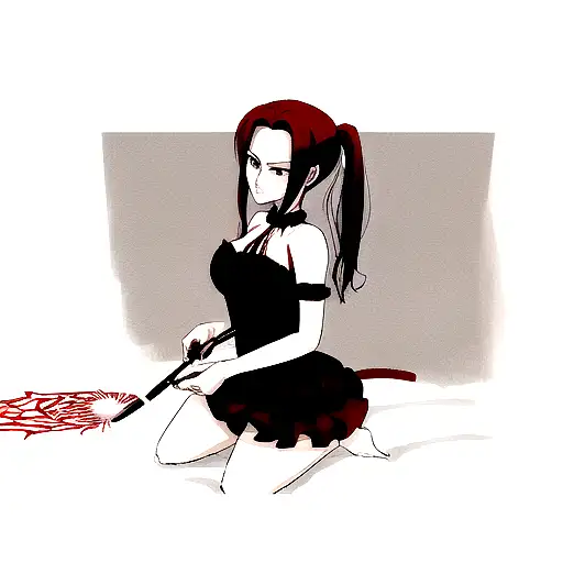 Red Spider Lily Black widow tattoo design idea