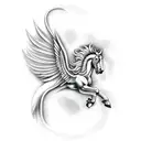 pegasus tattoo design idea