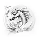 pegasus tattoo design idea