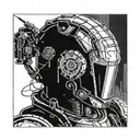 welding cyborg tattoo design idea