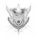 Neon Genesis Evangelion, wings of light  tattoo design idea