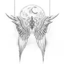 Neon Genesis Evangelion, wings of light  tattoo design idea