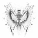 Neon Genesis Evangelion, wings of light  tattoo design idea