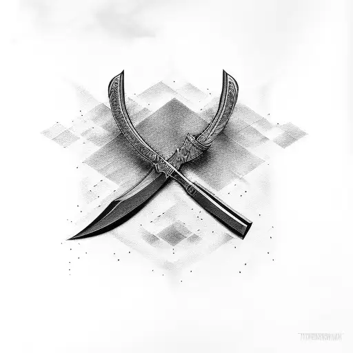 tomahawk tattoo design idea
