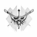 tomahawk tattoo design idea