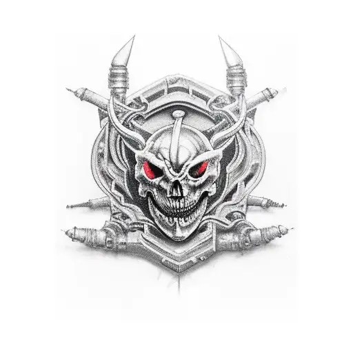 armour tattoo design idea