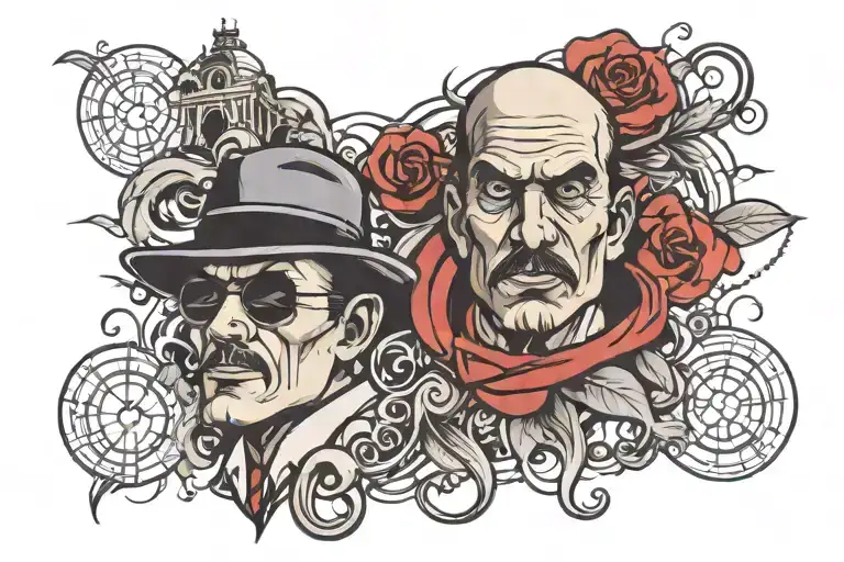 mafia tattoo design idea