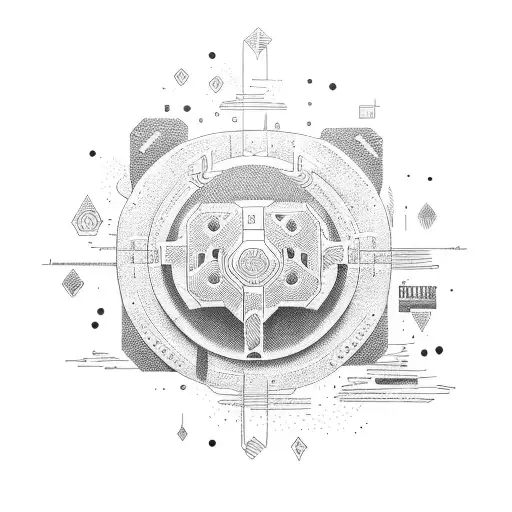 Subwoofer shaking the ground tattoo design idea