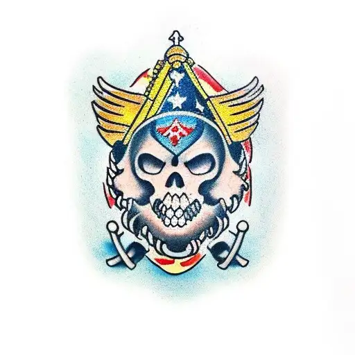 In the periods of hard times all you've got is courage, bravery, honor and respect to your last name  tattoo design idea