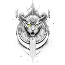 In the periods of hard times all you've got is courage, bravery, honor and respect to your last name  tattoo design idea
