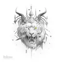 In the periods of hard times all you've got is courage, bravery, honor and respect to your last name  tattoo design idea