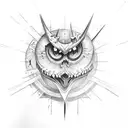 evil mounded eyes tattoo design idea